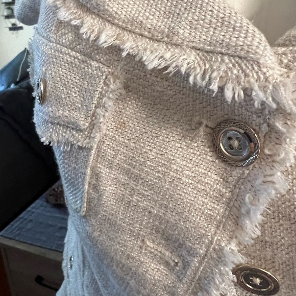 White House Black Market Cream Blazer Vest - Picture 3 of 5